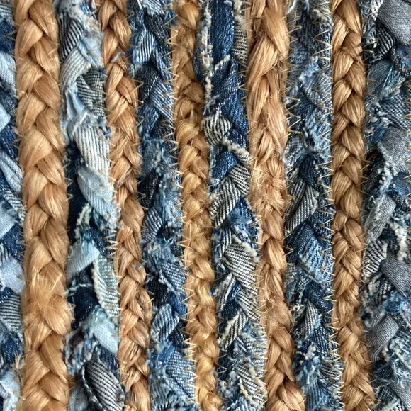 ANTIK KRAFT Ruhi Tote JUTE bag Blue - Picture 6 of 6